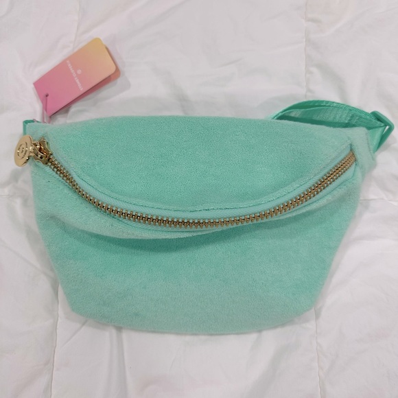 Stoney Clover Lane Terry Cloth Fanny Pack Light Green - Picture 4 of 4